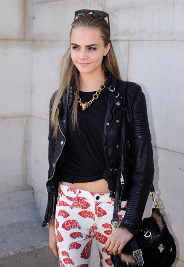 Кара делевинь, Cara delevingne leather, Мода