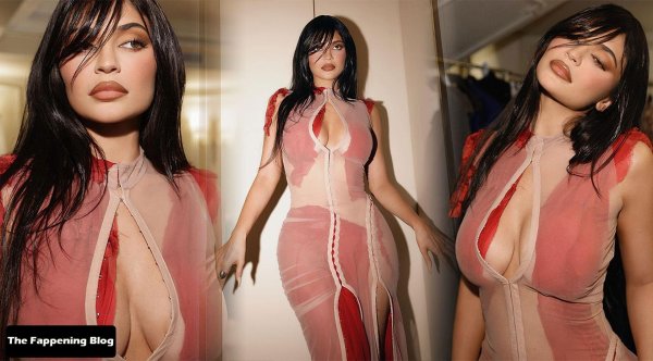 Кайли дженнер, Кайли дженнер в прозрачном платье, Kylie jenner слив