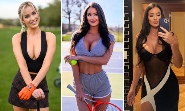 Шикарная секретарша Sammy Braddy в чулках
