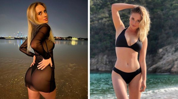 Эффектная блоггер Ангелина Блондинка в горячих образах