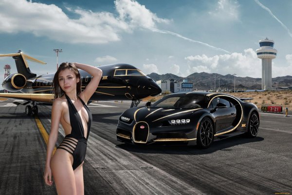 Бугатти чирон, Девушки с авто, Bugatti chiron