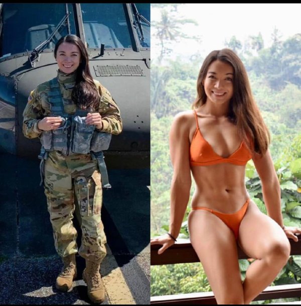 Красивые девушки военные
