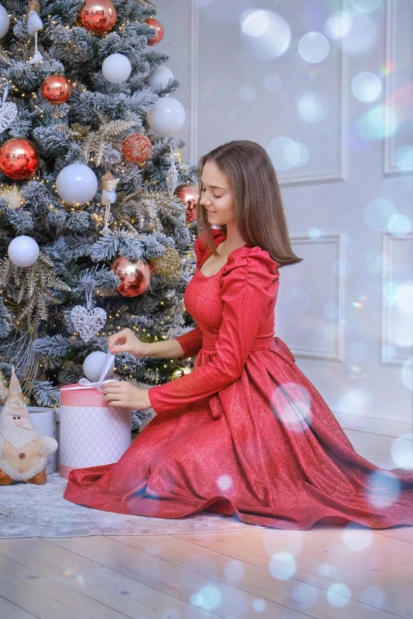 Новогодняя фотосессия в красном, Новогодние фотосессии, Идеи для новогодних фотосессий