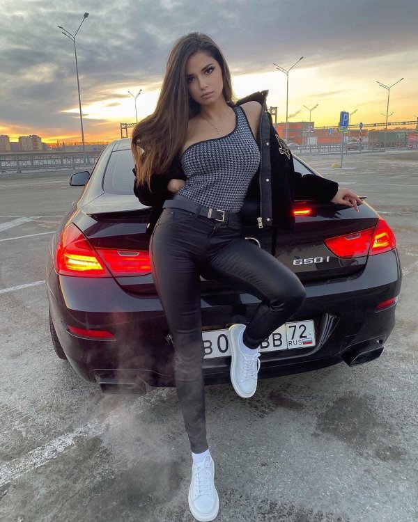 Девушка, Девушка с автомобилем, Бмв с девушкой