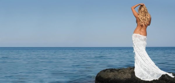 Анна семенович на моря, Блондинка на море, Море девушка