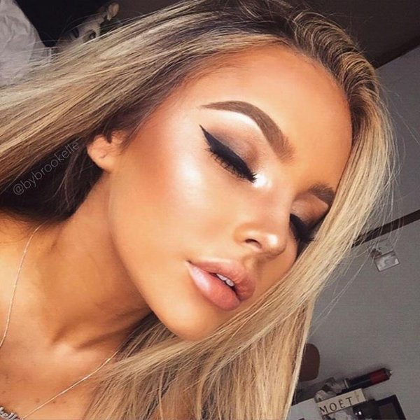 Brookelle mckenzie, Красивые макияж, Макияж с хайлайтером