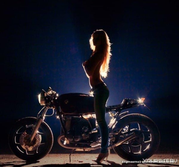 Девушка на мотоцикл, Мотоцикл cafe racer, Bmw cafe racer