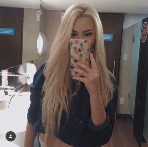Селфи блондинка, Long blonde hair, Девушка
