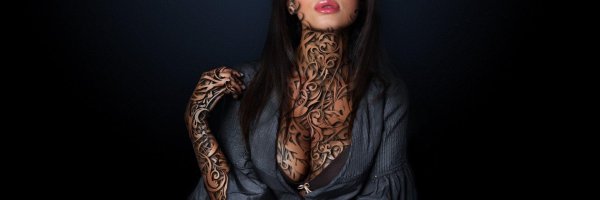 Женщина с татуировками, Девушка с татуировками, Красивая девушка с татуировками
