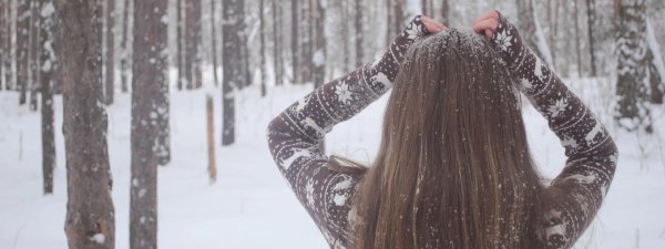 Девушка зима, Девушка зимой со спины, Девушка спиной зима