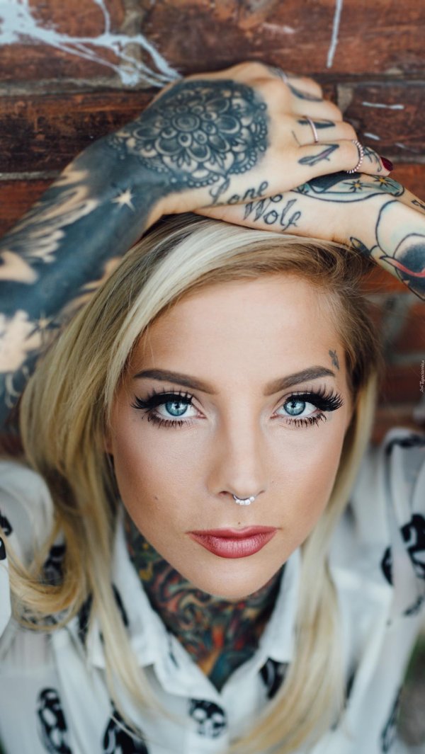 Тату модель madison skye, Девушки с татуировками красивые, Блондинка с татуировками