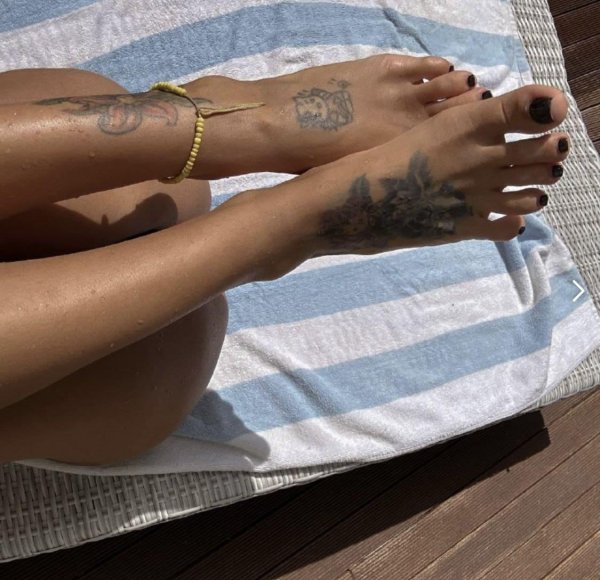 Тату на ногах, Педикюр красивый, Анастасия решетова feet