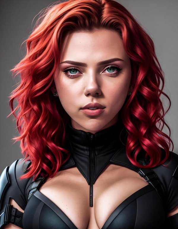 Скарлетт Йоханссон как Черная Вдова Marvel