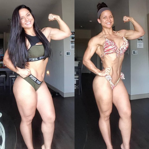 Профессиональная фитнес модель Renee Enos IFBB с Анной Козар