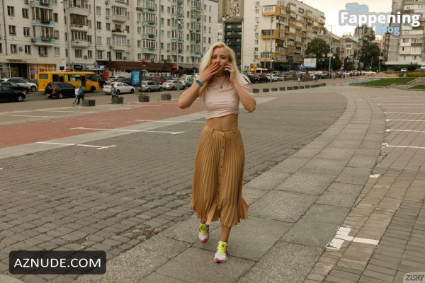Девушка, Блондинка модель, Юбка