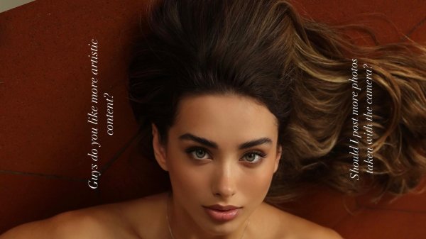 Соблазнительная брюнетка модель Lisa Kovalenko в стильном образе