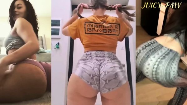 Страстная компиляция большой попки в горячем твирке
