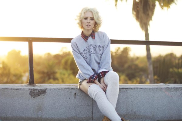 Alysha nett блондинка, Девушка, Девушка блондинка с каре