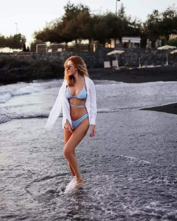 Девушка, В бикини на море, Фотосессия у моря