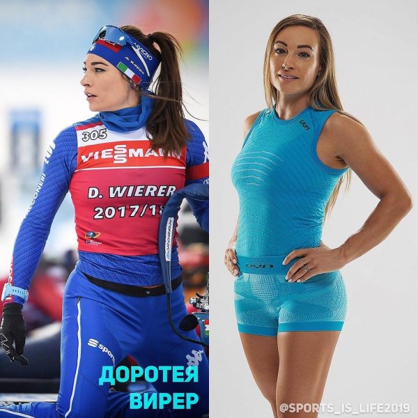 Красивая биатлонистка Доротея Виррер чемпионка