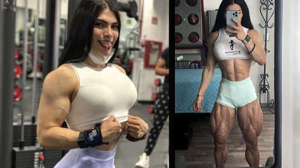 Жаклин Риос с накаченными ногами