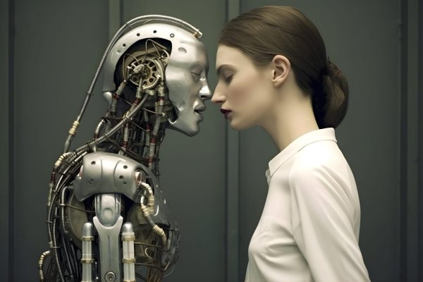 Таинственная женщина робот с искусственным интеллектом