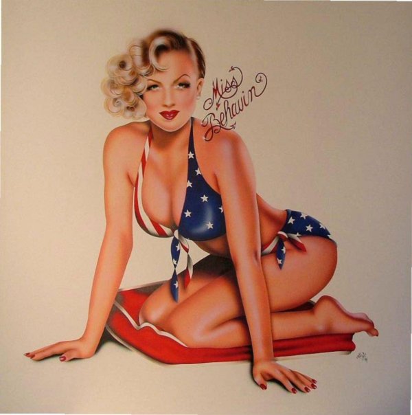 В стиле пин ап, Джил элвгрен, Девушки в стиле pin up
