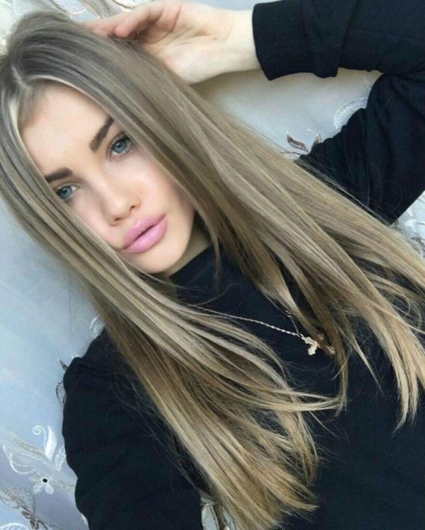Русые волосы длинные, Девушка, Селфи блондинки в домашних условиях