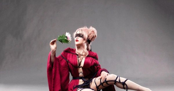 Элегантная Lady Gaga в шибари