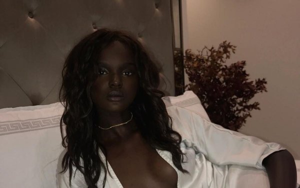 Модель даки тот duckie thot из южного судана, Duckie thot, Чернокожая девушка