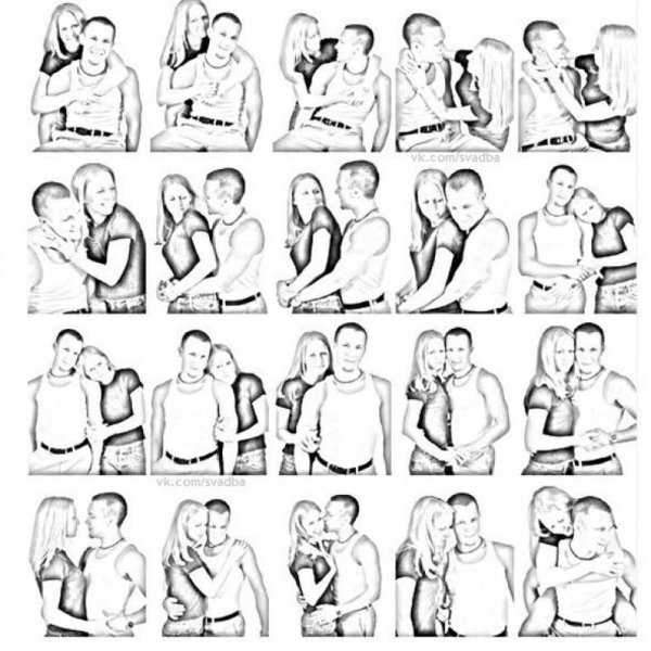 Позы для фотосъемки, Позы для фотосессии вдвоем, Позы фотосессии