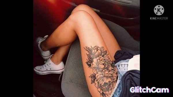 Красивые тату для девушек на ляшке, Татуировка на ноге для девушек, Тату для девушек на ноге