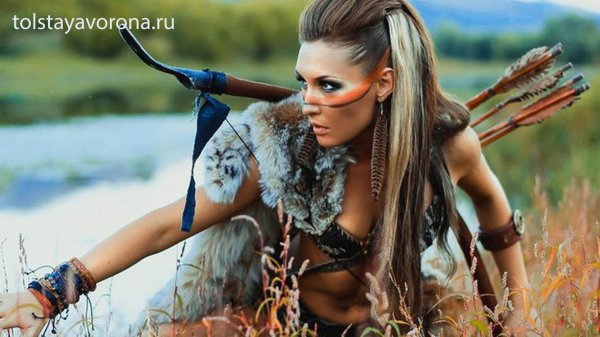 Мощная амазонка воин в фотосессии