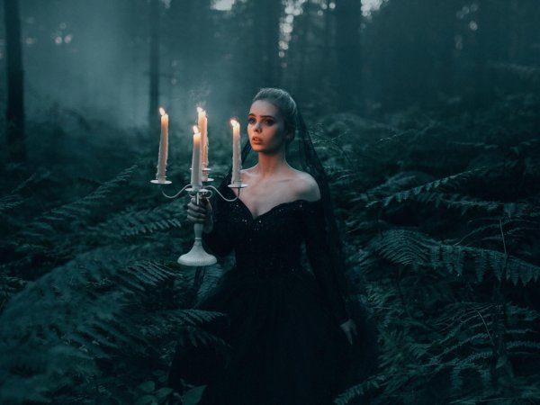 Фотосессия в стиле ведьмы лесу, Фотосессия в стиле ведьм, Фотосессия ведьма в лесу