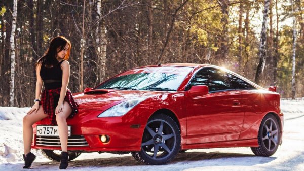 Toyota celica, Тойота селика и девушки, Девушки и celica
