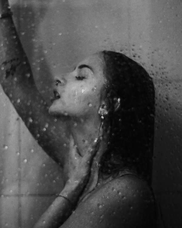 Девушка, Фотосессия в душе, Портретная фотография