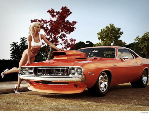 Dodge challenger, Додж чарджер ретро, Додж челленджер