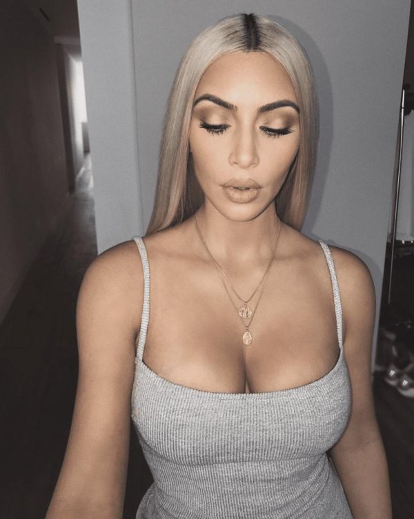 Kimberly kardashian, Макияж ким кардашян, Ким кардашьян платиновый блонд