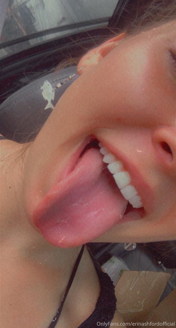 Девушка, Улыбка рот, Lip tongue