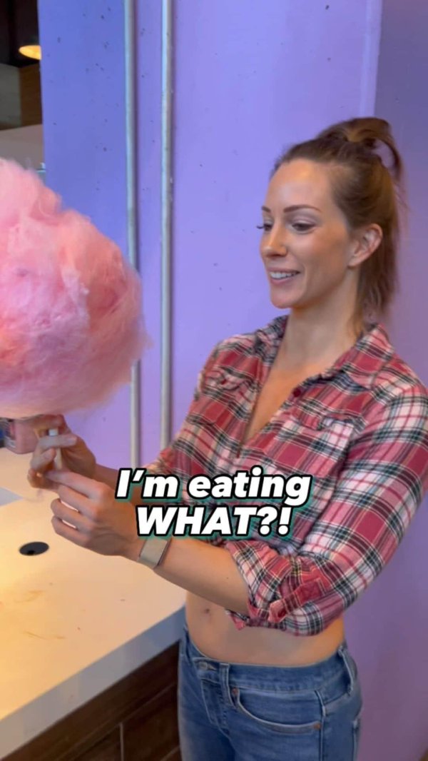 Девушка, Cotton candy, Сахарная вата