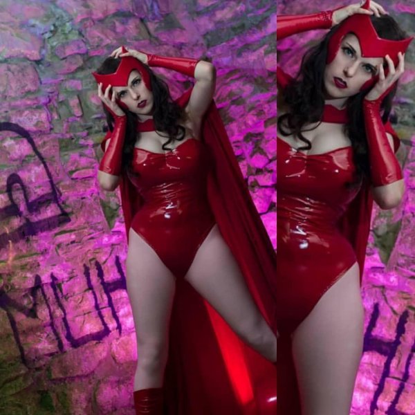 Очаровательная Алая Ведьма от OMGcosplay вдохновляет на создание супергеройских образов