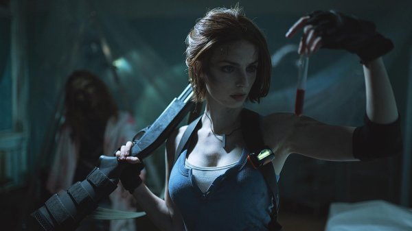 Очаровательная Джилл Валентайн в соблазнительном косплее Resident Evil