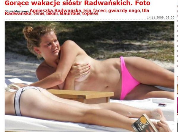 Agnieszka radwanska, Загорание топлесс, Женщины загорают топлесс