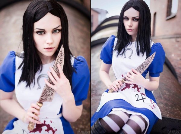 Алиса Макги в волшебном косплее Alice Madness Returns с элементами фантазии