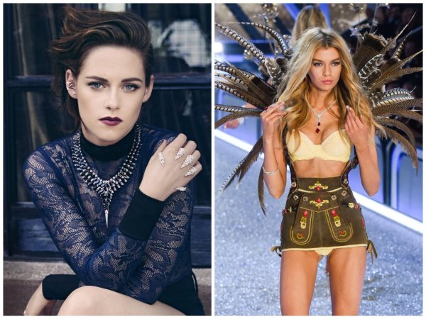 Изящная Kristen Stewart на Victoria's Secret