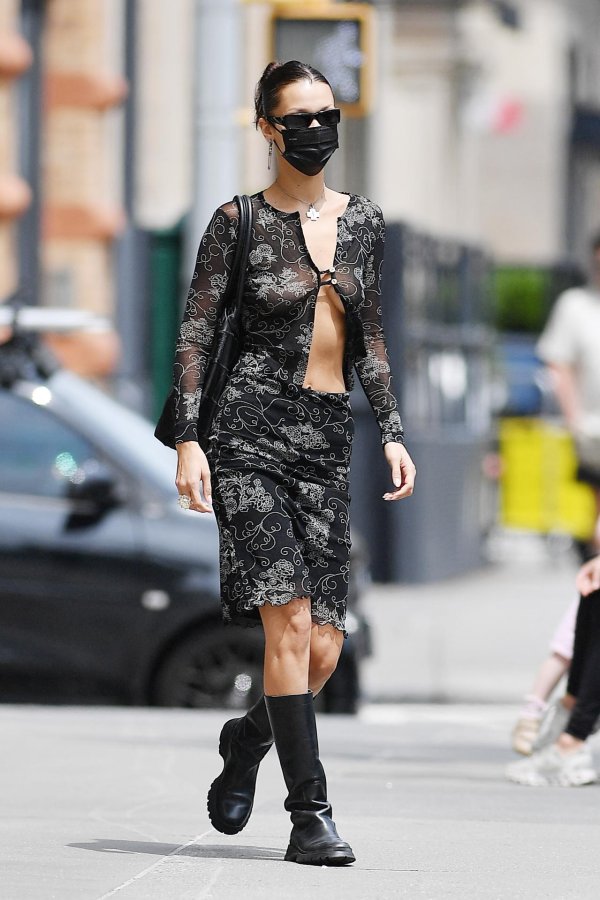 Белла хадид без лифчика, Bella hadid paparazzi, Белла хадид