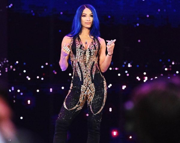 Звездная девушка Саша Бэнкс в WWE