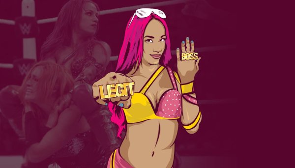 Соблазнительная рестлерша Саша Бэнкс в WWE