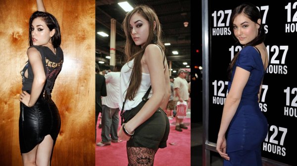 Элегантная Sasha Grey в платье с Мариной Энн Хэнцис