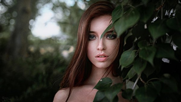 Портрет девушек, Красивая девушка с зелеными глазами, Портретная фотосессия